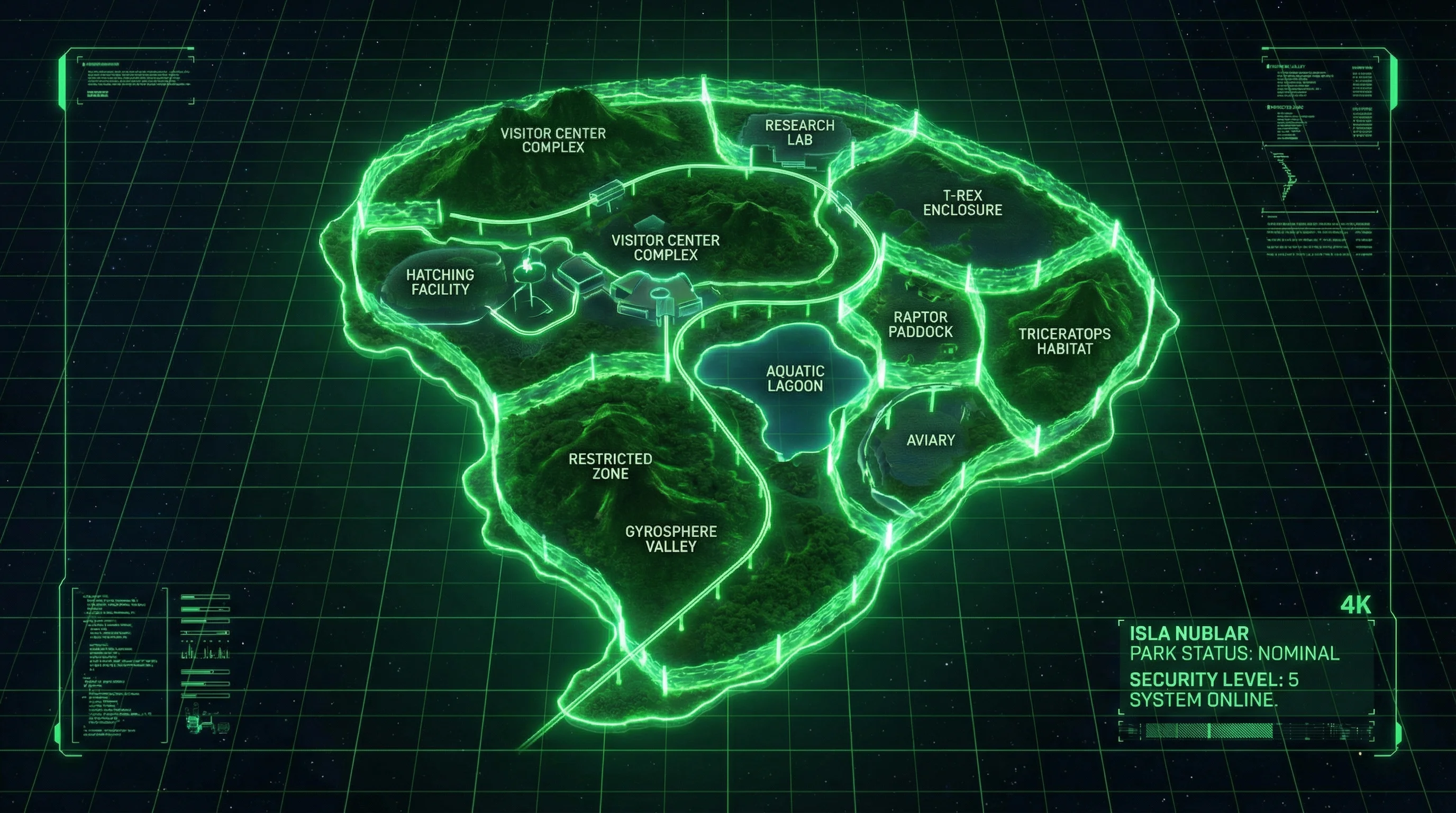 恐龙公园全景规划地图 - 安博体育 建设蓝图